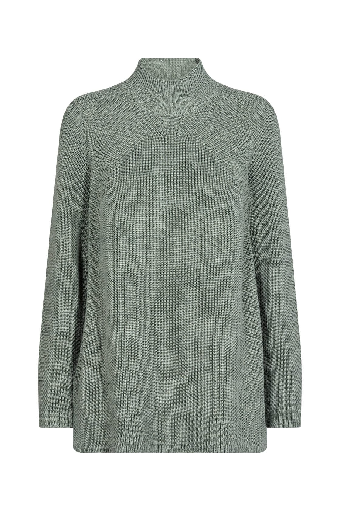 Soya Concept Tricia Polo Neck Jumper - Moss Green