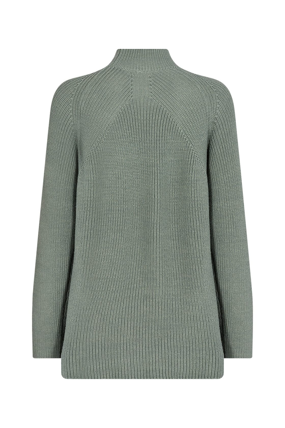 Soya Concept Tricia Polo Neck Jumper - Moss Green