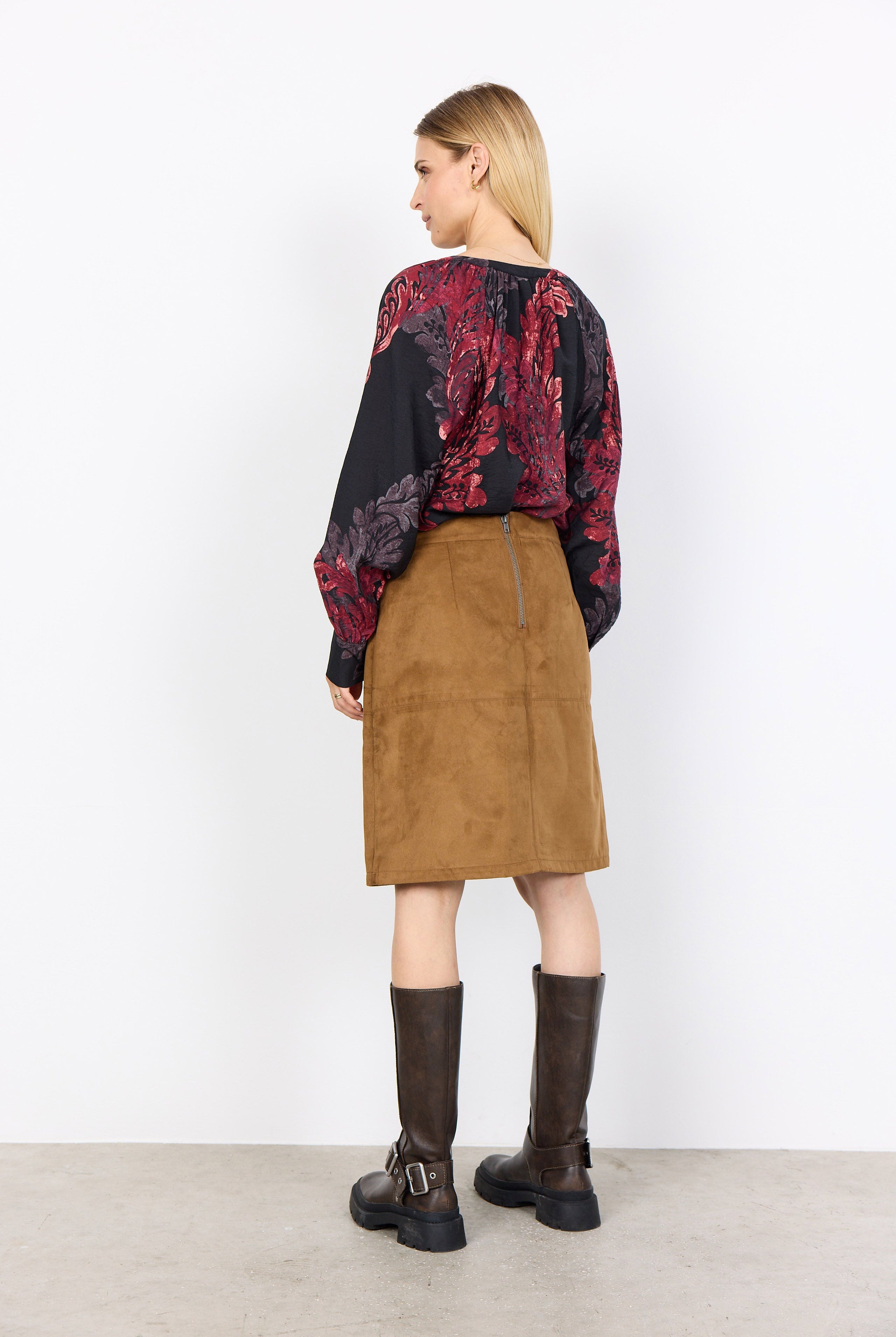 Soya Concept Vaike Printed Blouse - Red Combi