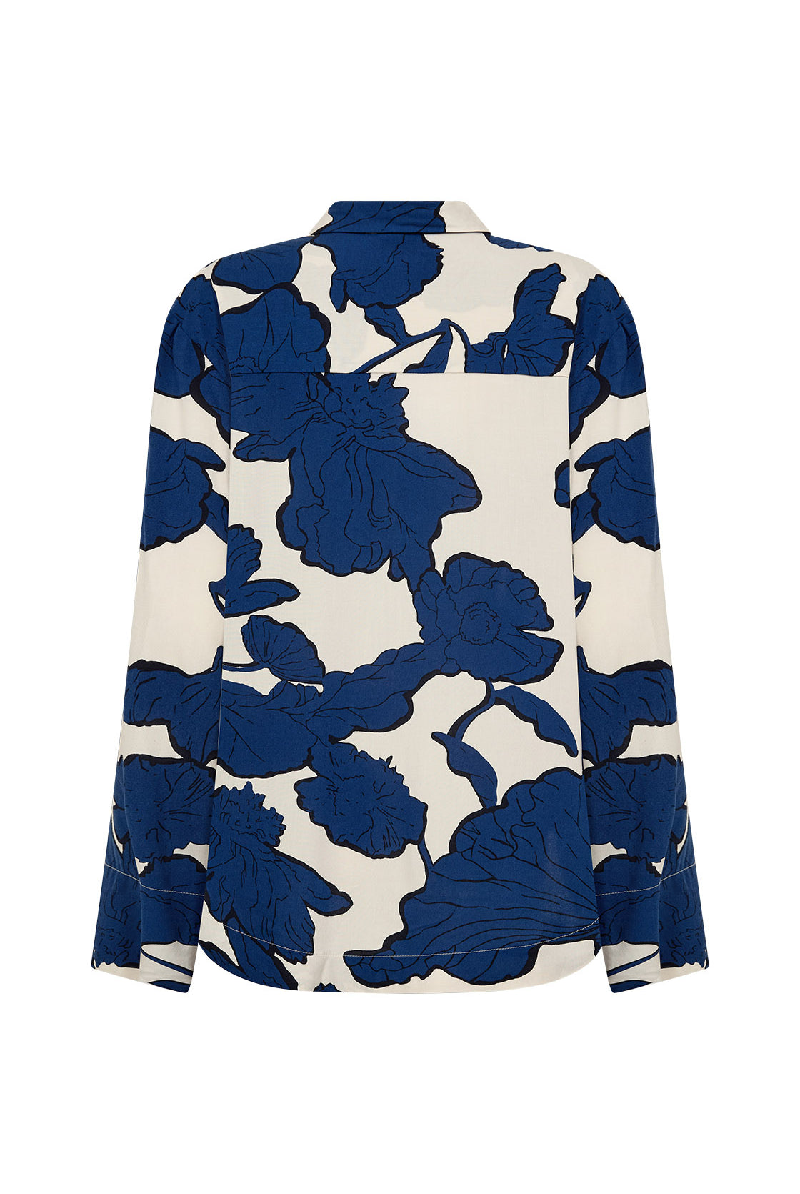 Soya Concept Vigdis Abstract Print Shirt - Estate Blue Combi