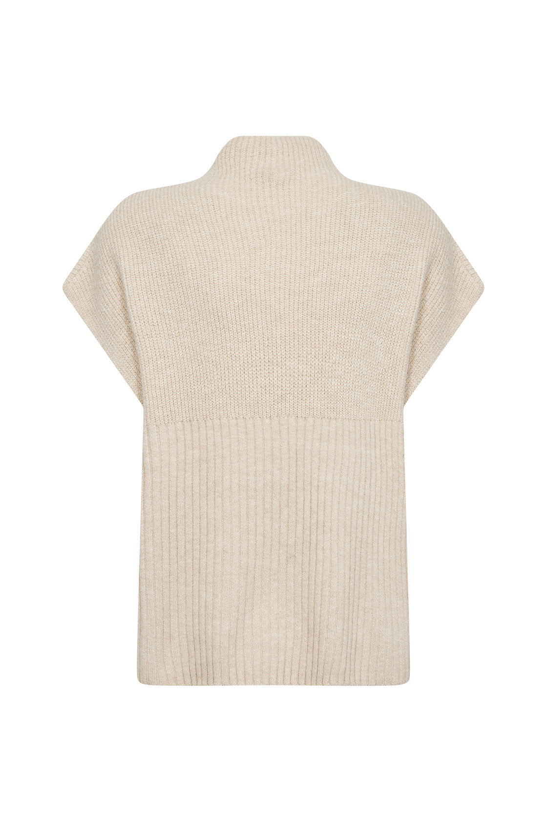 Soya Concept Virginia Knitted Drop Shoulder Jumper - Cream Melange