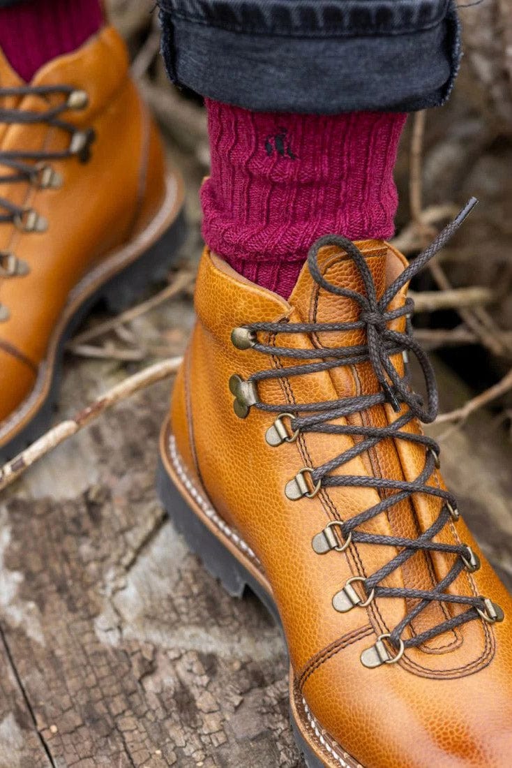 Swole Panda Bamboo Boot Sock - Burgundy SP-BS_BURGUNDY_7-11