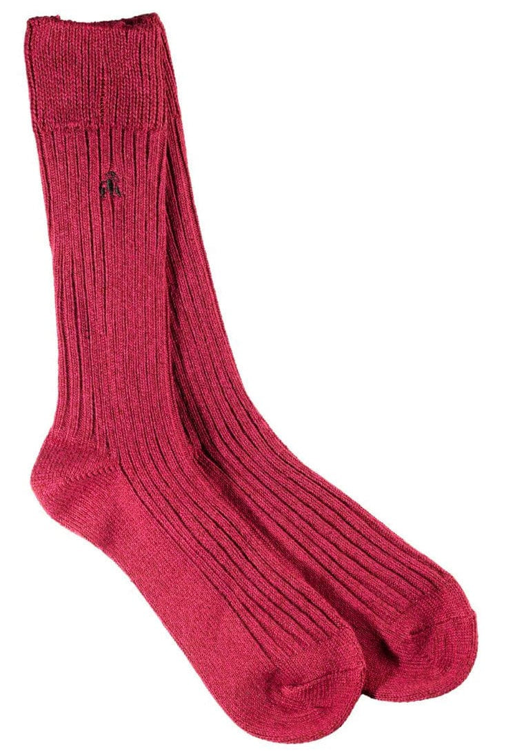 Swole Panda Bamboo Boot Sock - Burgundy SP-BS_BURGUNDY_7-11