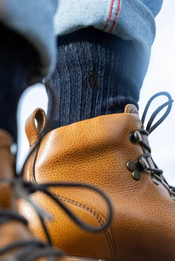 Swole Panda Bamboo Boot Sock - Navy SP-BS_NAVY_7-11