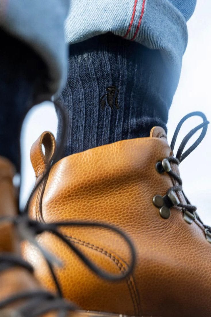 Swole Panda Bamboo Boot Sock - Navy SP-BS_NAVY_7-11