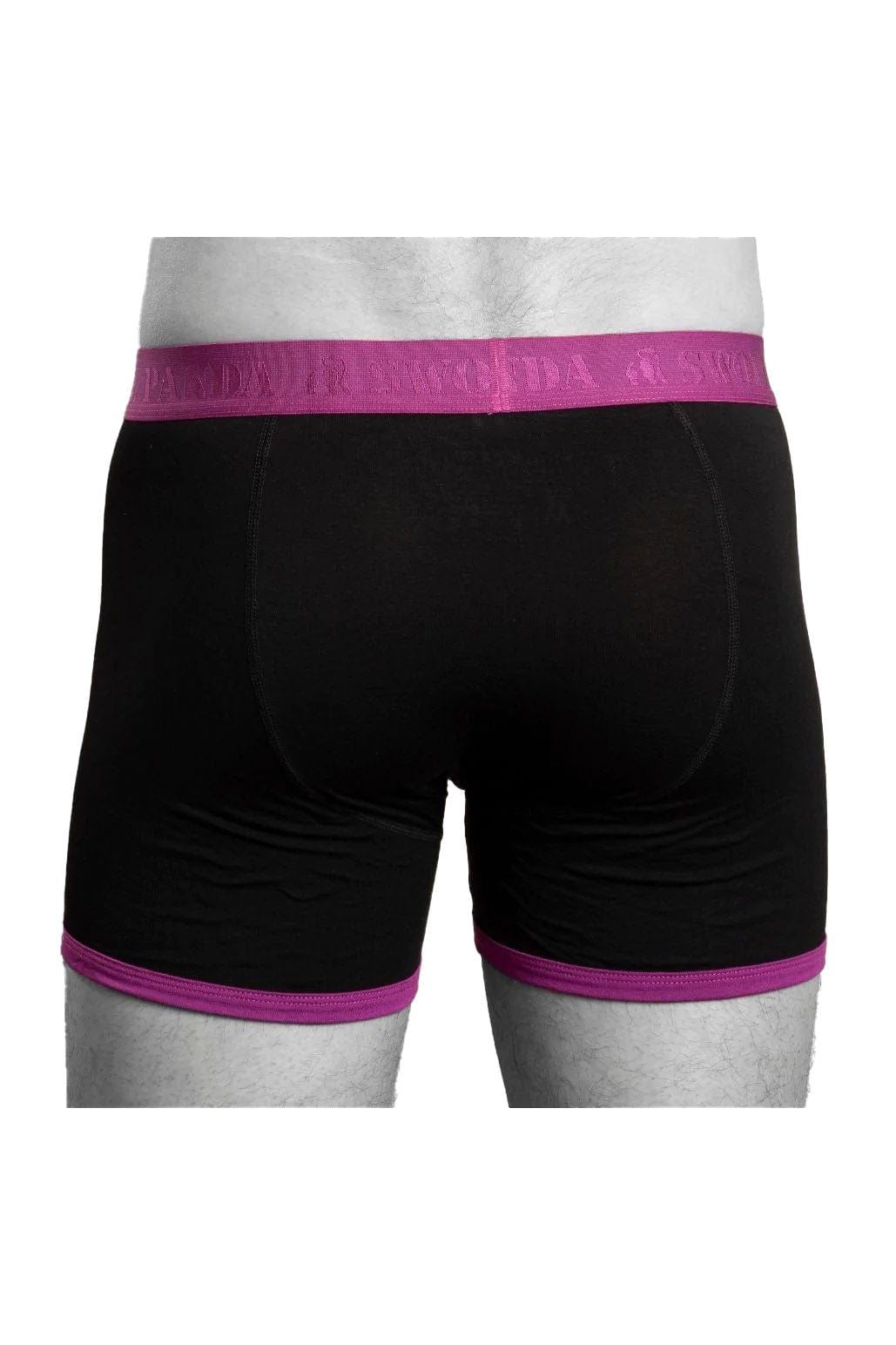 Swole Panda Bamboo Boxer Trunks - Navy/Purple