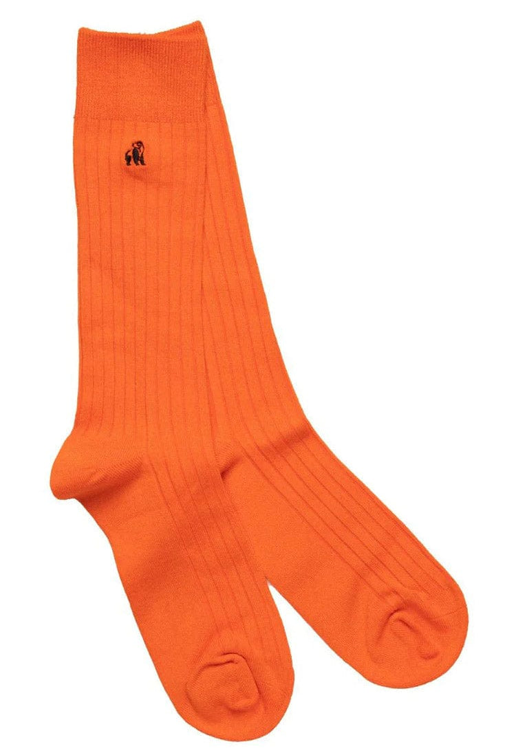 Swole Panda Bamboo Socks - Tangerine Socks SP102_TANGERINE_7-11