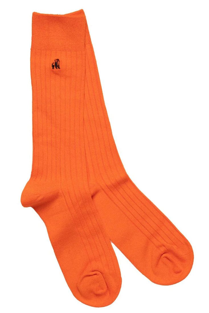 Swole Panda Bamboo Socks - Tangerine Socks SP102_TANGERINE_7-11