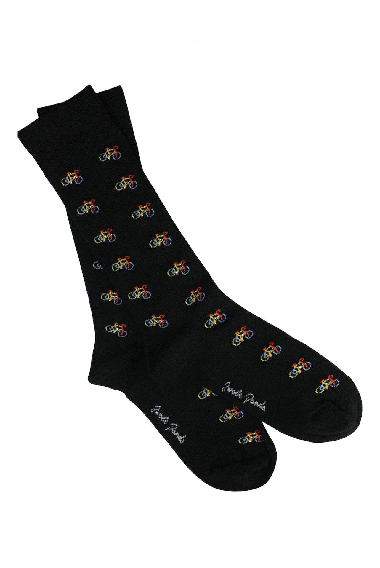 Swole Panda Bicycle Bamboo Socks - Black SP329_BLKBKE_7-11