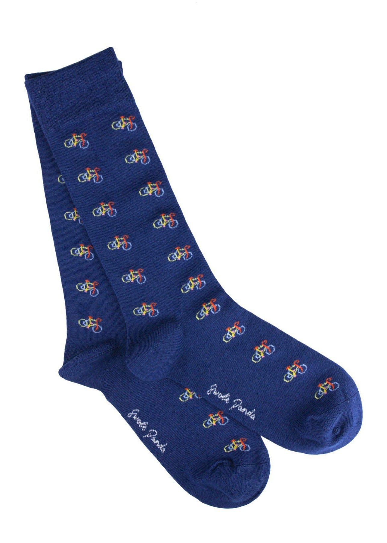 Swole Panda Bicycle Bamboo Socks - Blue SP328_BLUBKE_7-11