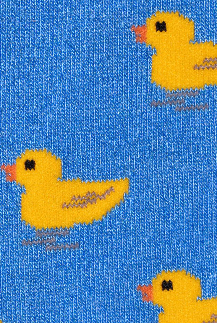 Swole Panda Duck Bamboo Socks - Blue/Yellow SP351_DUCK_7-11