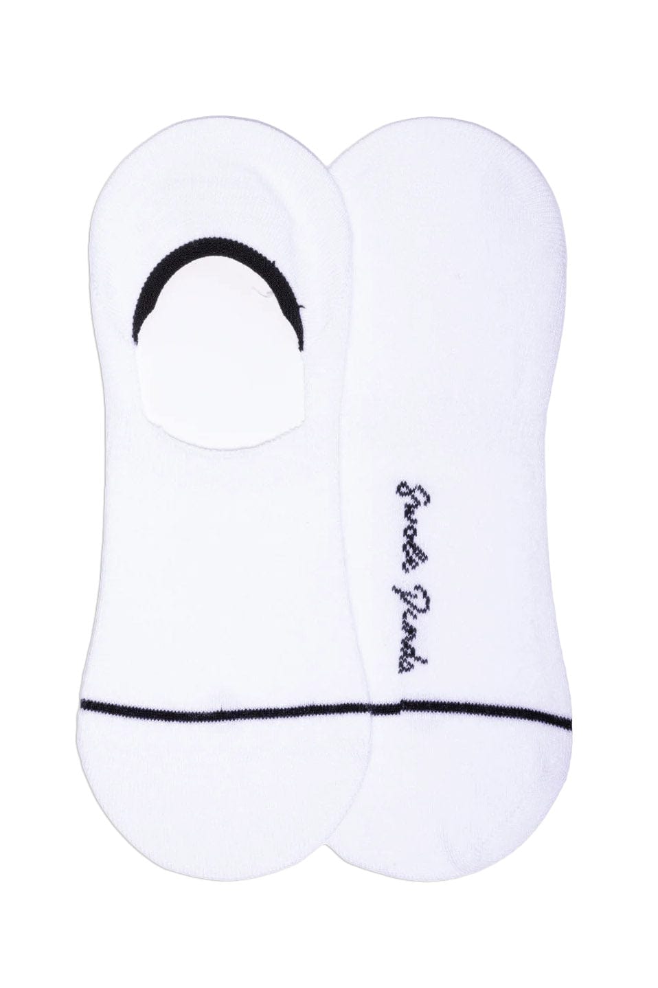 Swole Panda No Show Bamboo Trainer Socks - White SP322_WHITE_7-11
