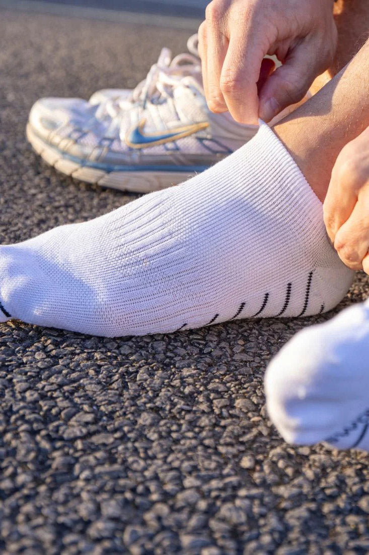 Swole Panda Performance Trainer Socks - White SPTS03_WHITE_7-11