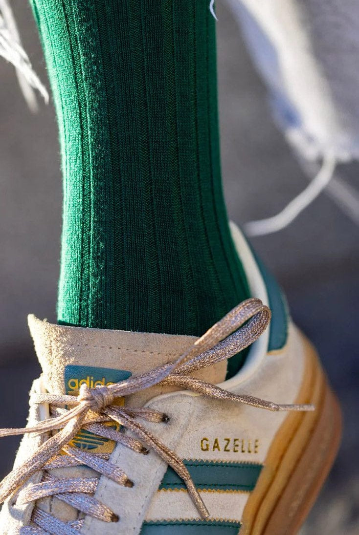 Swole Panda Plain Bamboo Socks - Racing Green SP098_RACEGREEN_7-11