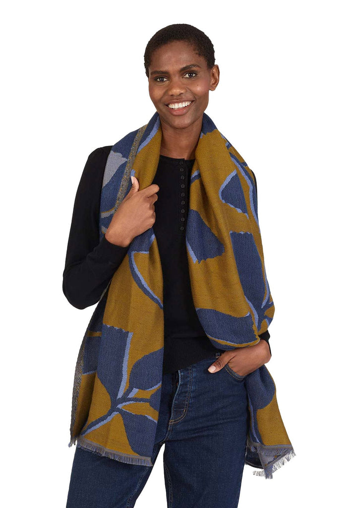 Thought Eartha Reversible Recycled & Organic Cotton Scarf WAC7457_MUL_OS