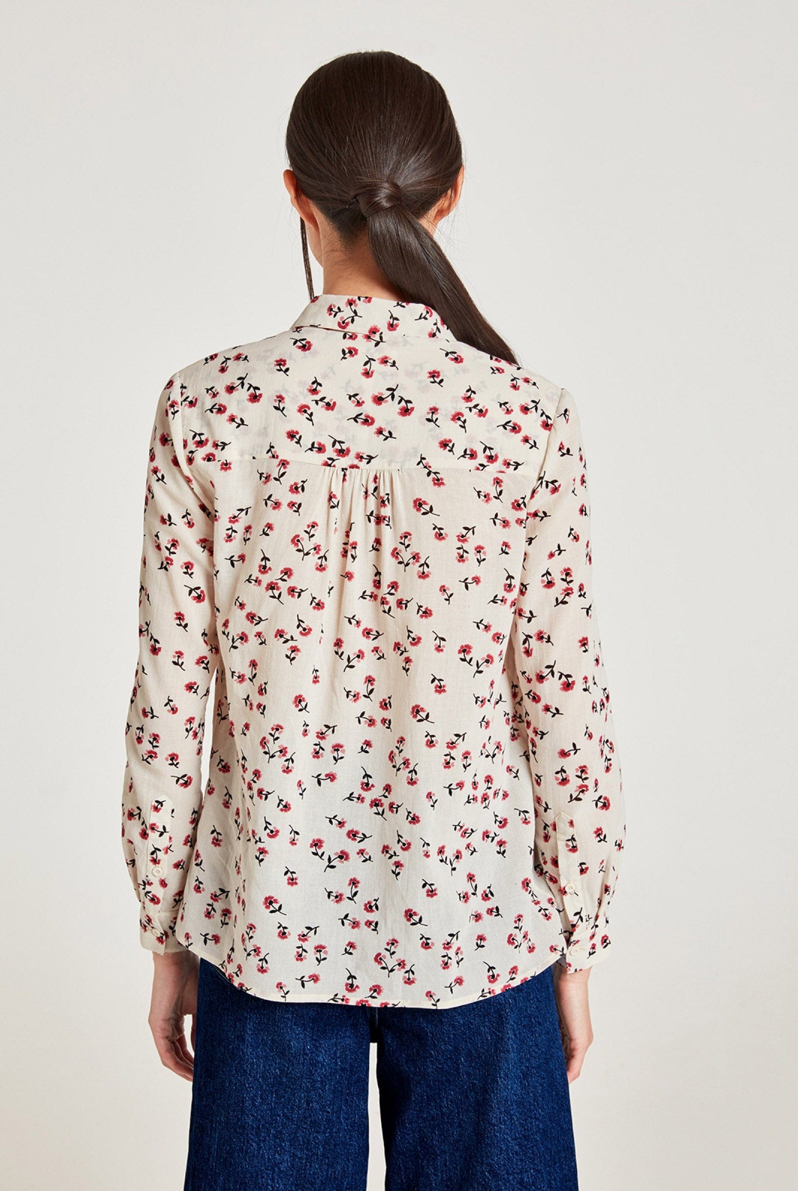 Thought Eloise Organic Cotton Blouse - Stone White