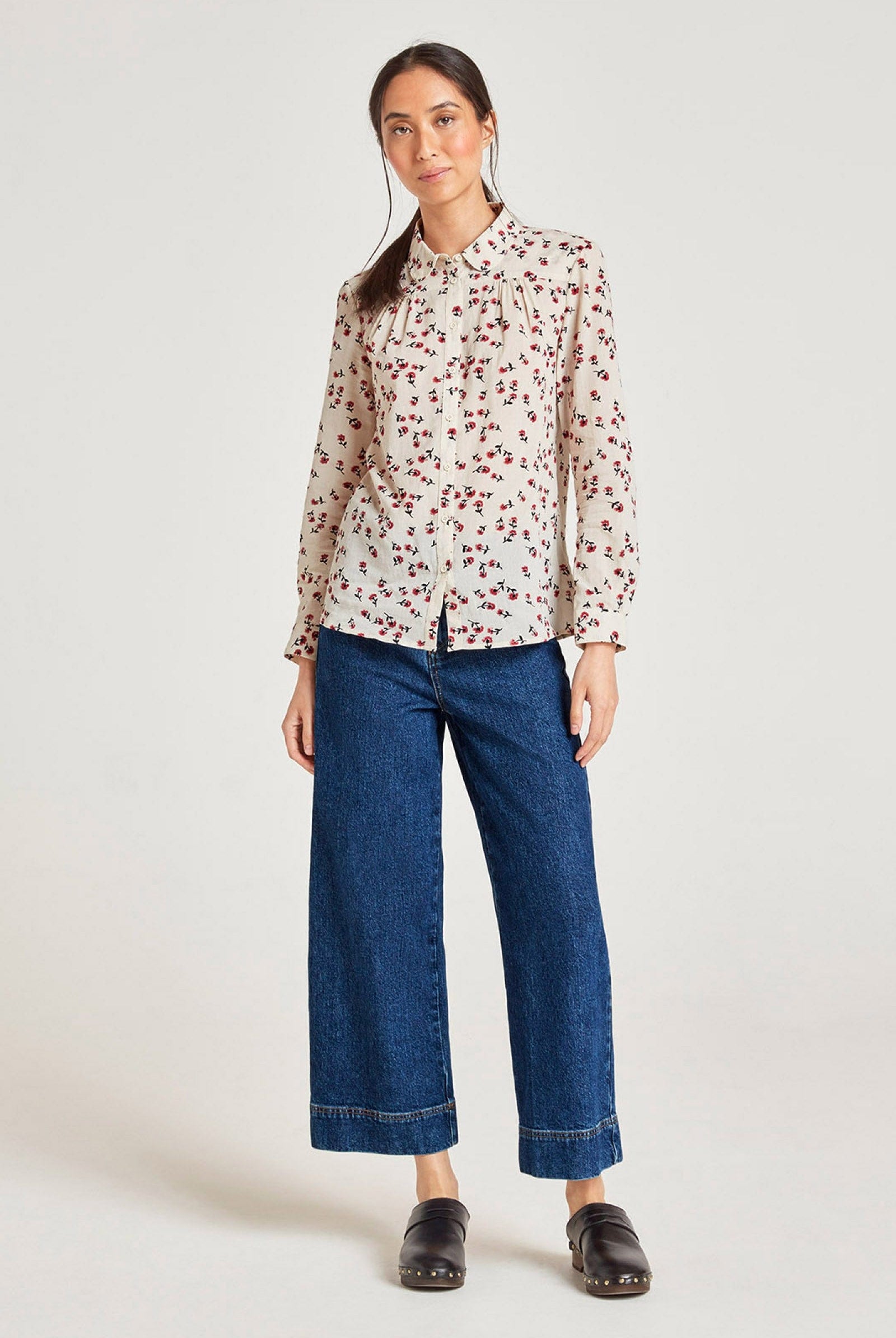 Thought Eloise Organic Cotton Blouse - Stone White