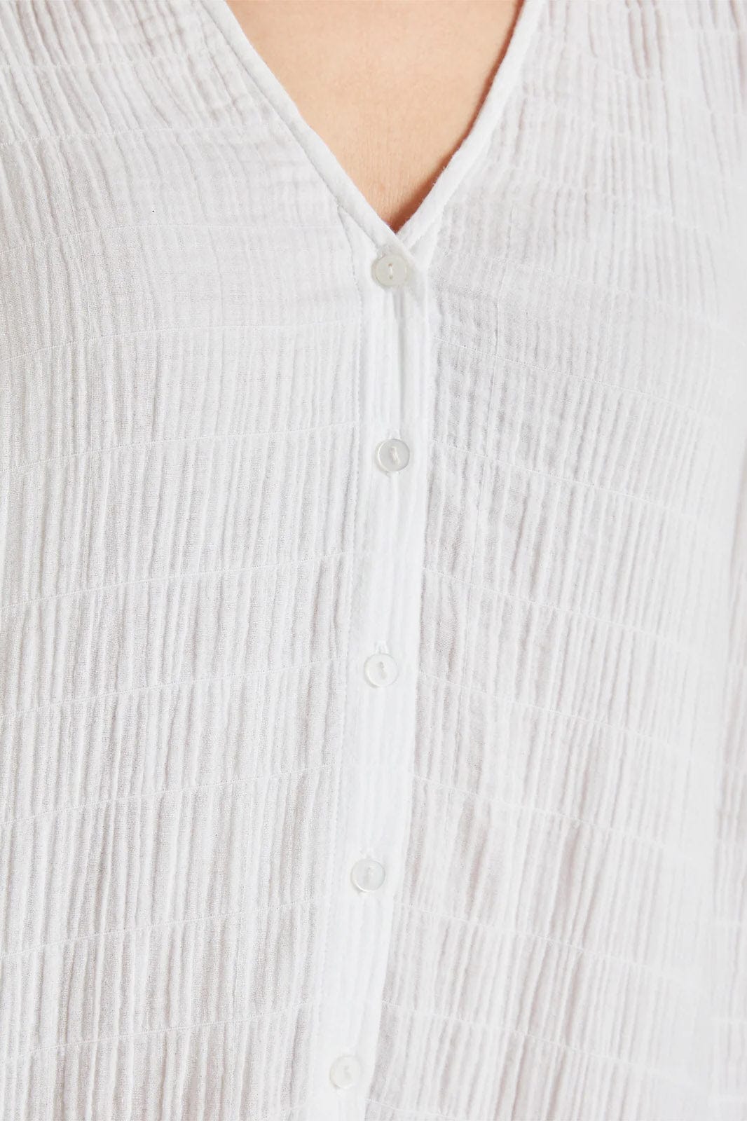 Thought Laelia Organic Cotton Cheesecloth Midi Dress - White