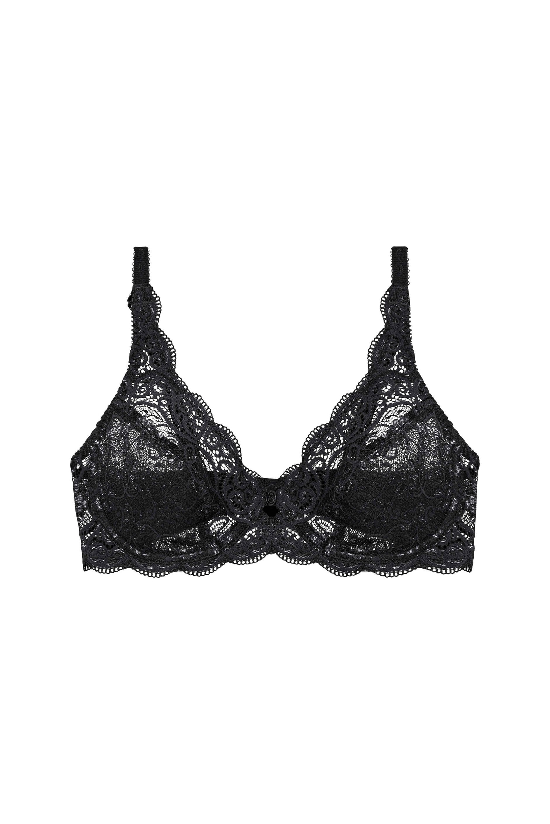 Triumph Amourette 300W Wired Lace Bra - Black