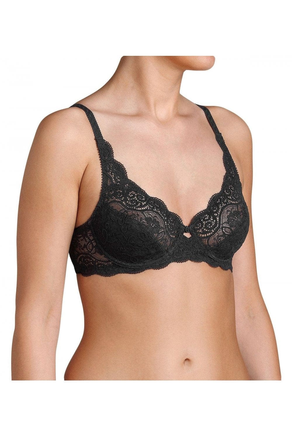 Triumph Amourette 300W Wired Lace Bra - Black