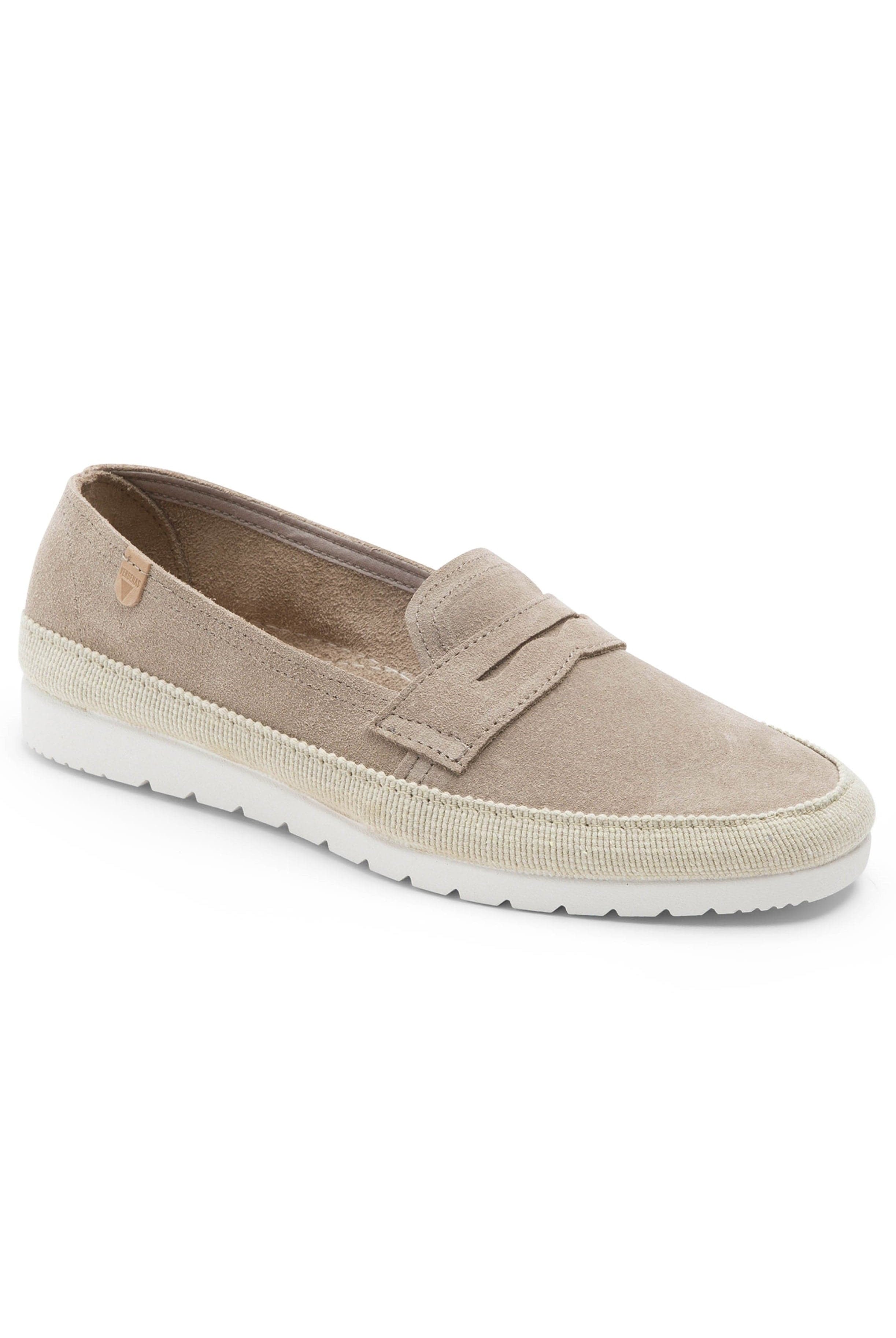 Verbenas Nerea Serraje Suede Leather Espadrilles - Piedra
