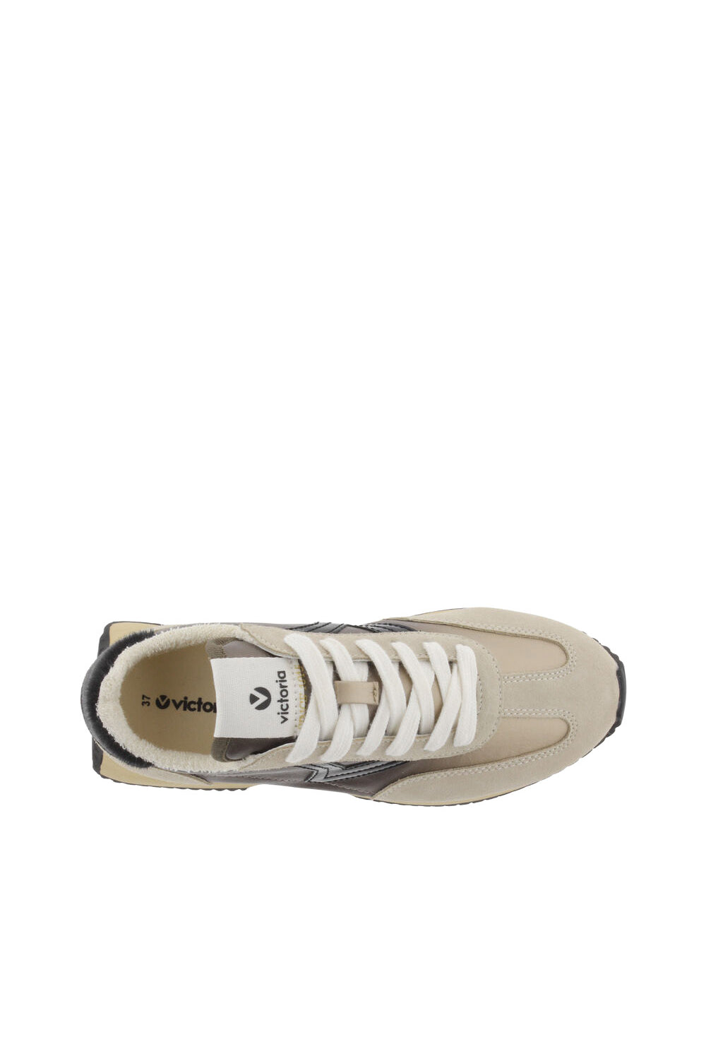 Victoria Cosmos Metal Trainers - Beige