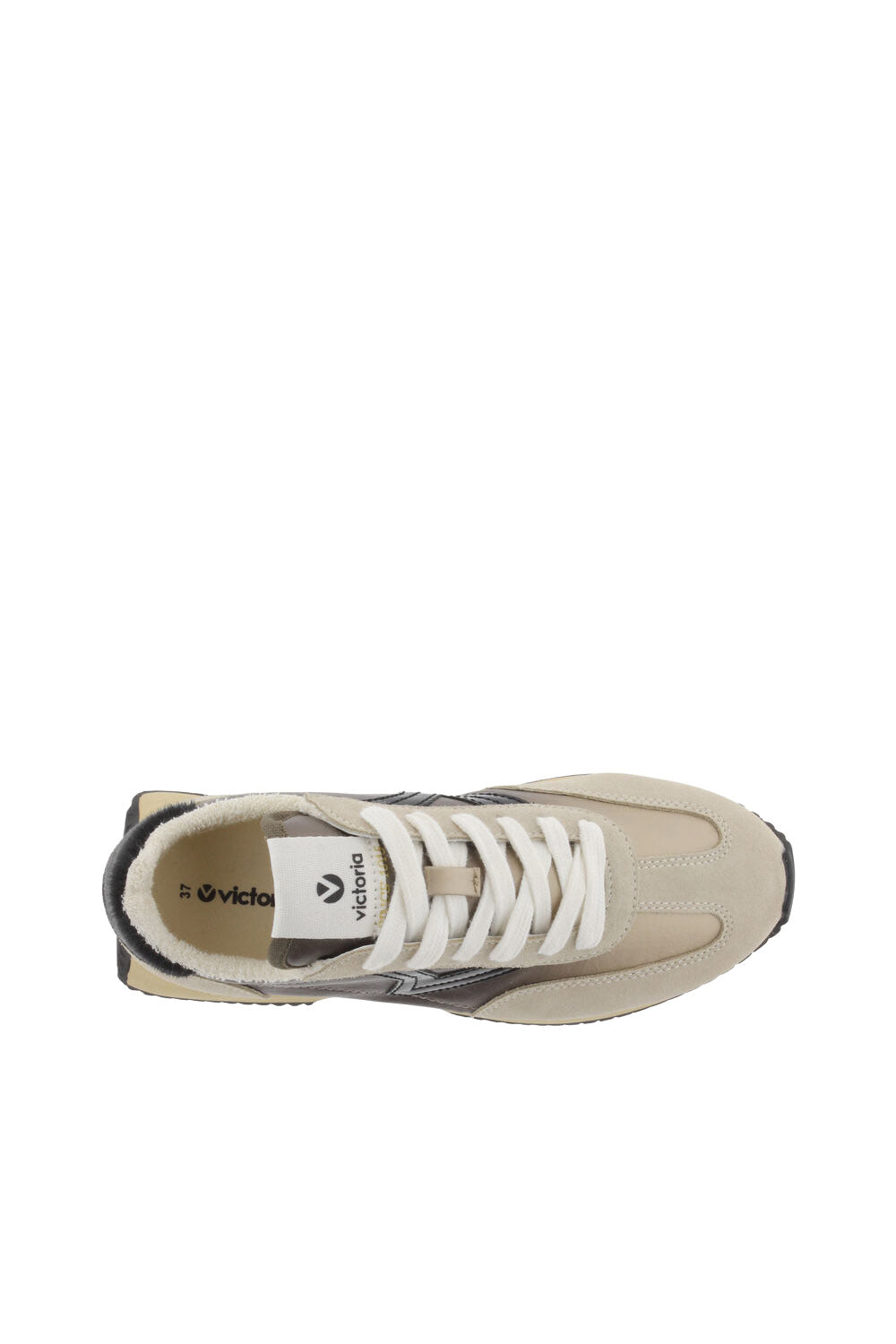 Victoria Cosmos Metal Trainers - Beige