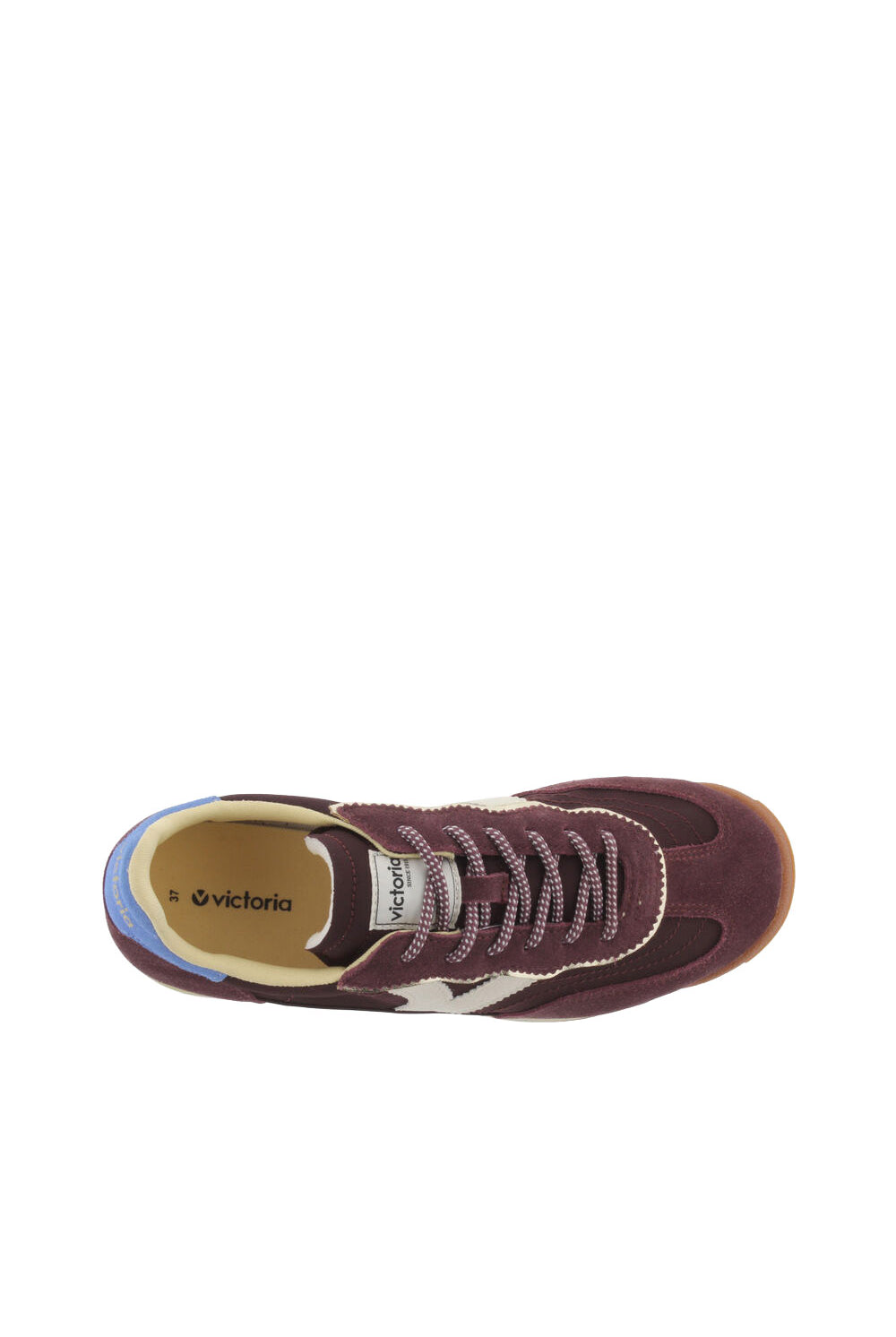 Victoria Saturno Suede Trainers - Burdeos