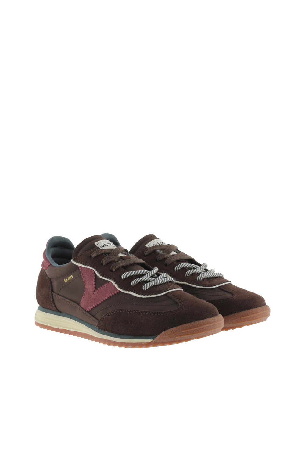 Victoria Saturno Suede Trainers - Marron