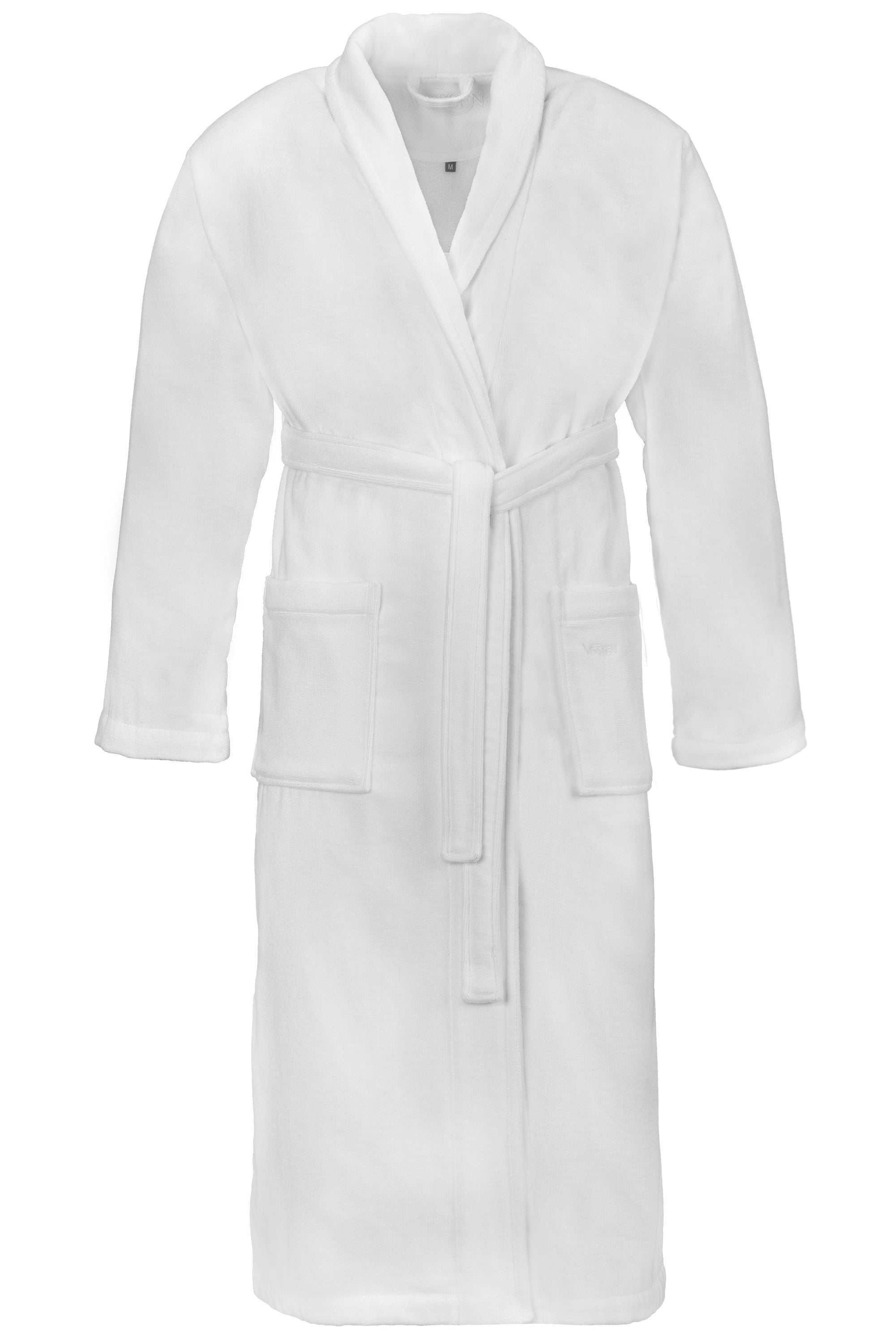 Vossen Feeling Velour Dressing Gown - White