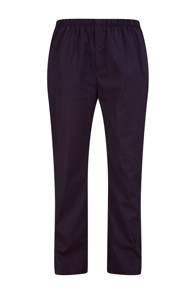 Walker Reid Diamond Long Sleeve Pyjama Set - Navy/Red