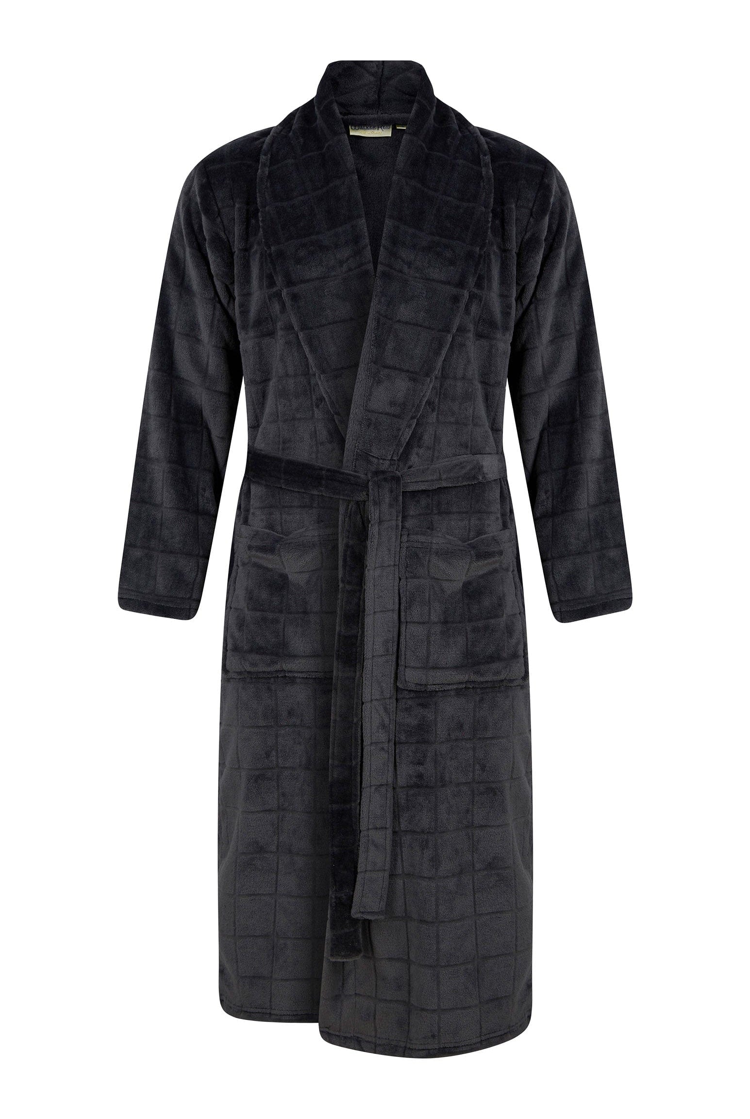 Walker Reid Fleece Robe - Grey