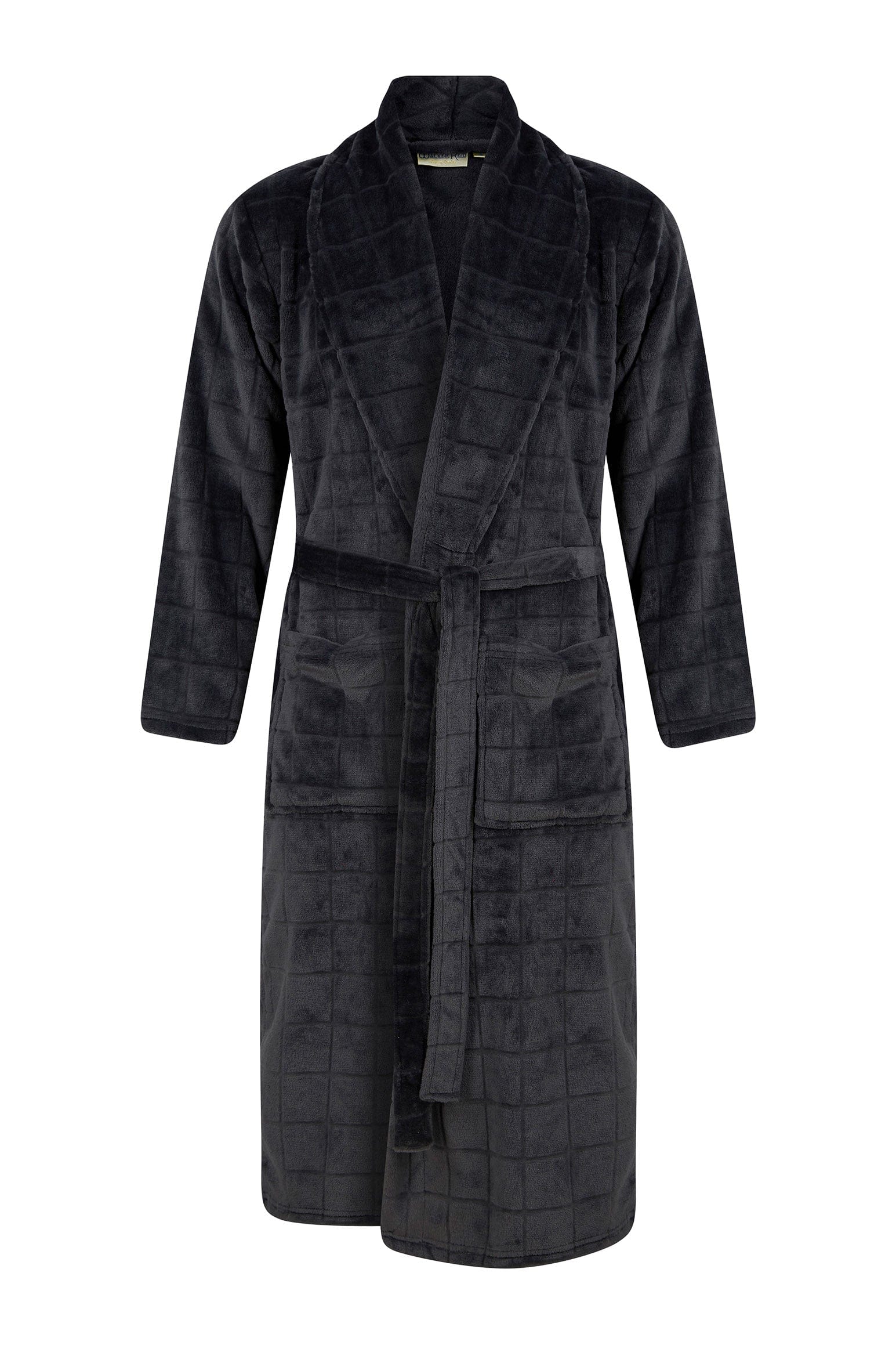 Walker Reid Fleece Robe - Grey