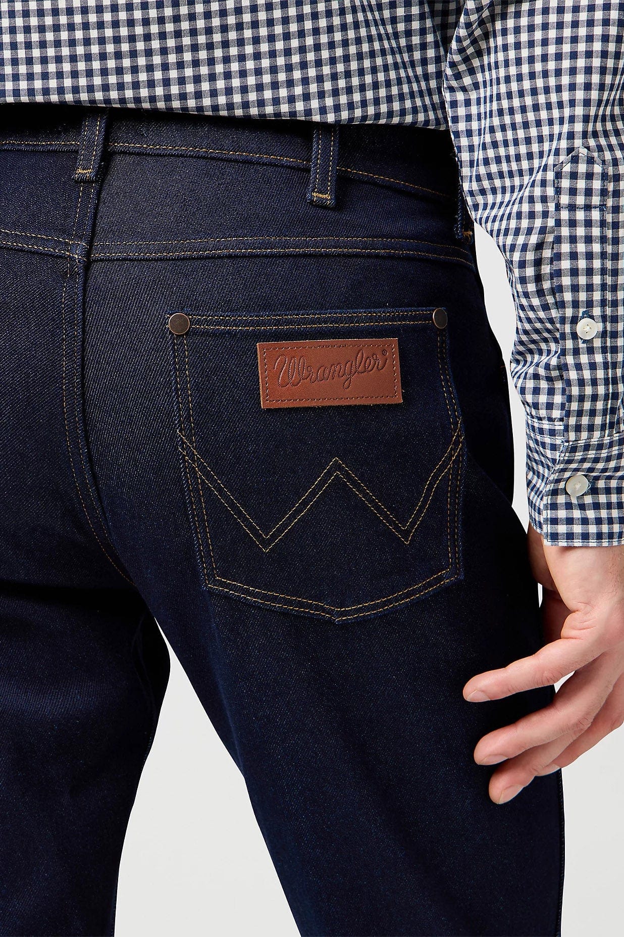 Wrangler Greensboro Low Stretch Straight Leg Jeans - Moonlight Rinse