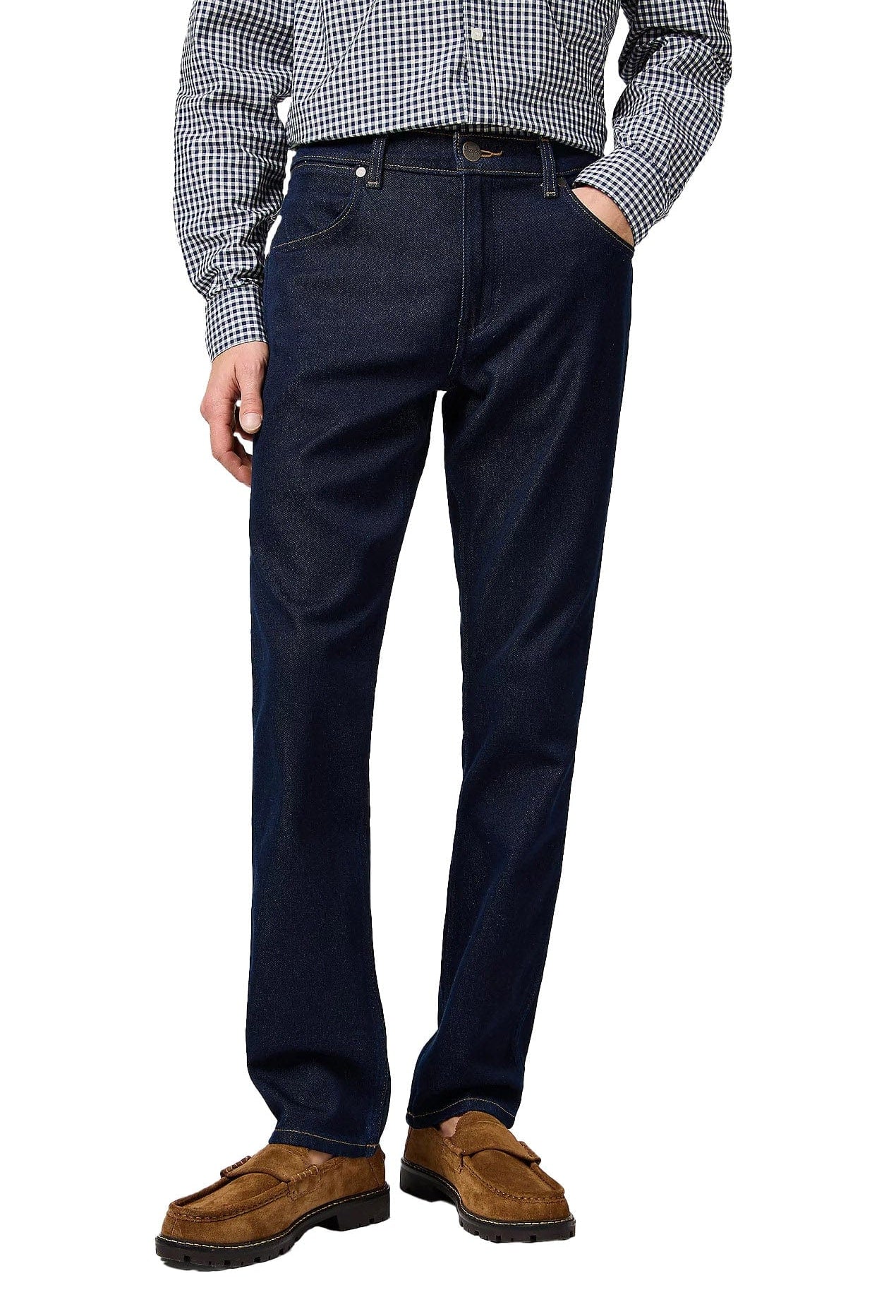 Wrangler Greensboro Low Stretch Straight Leg Jeans - Moonlight Rinse