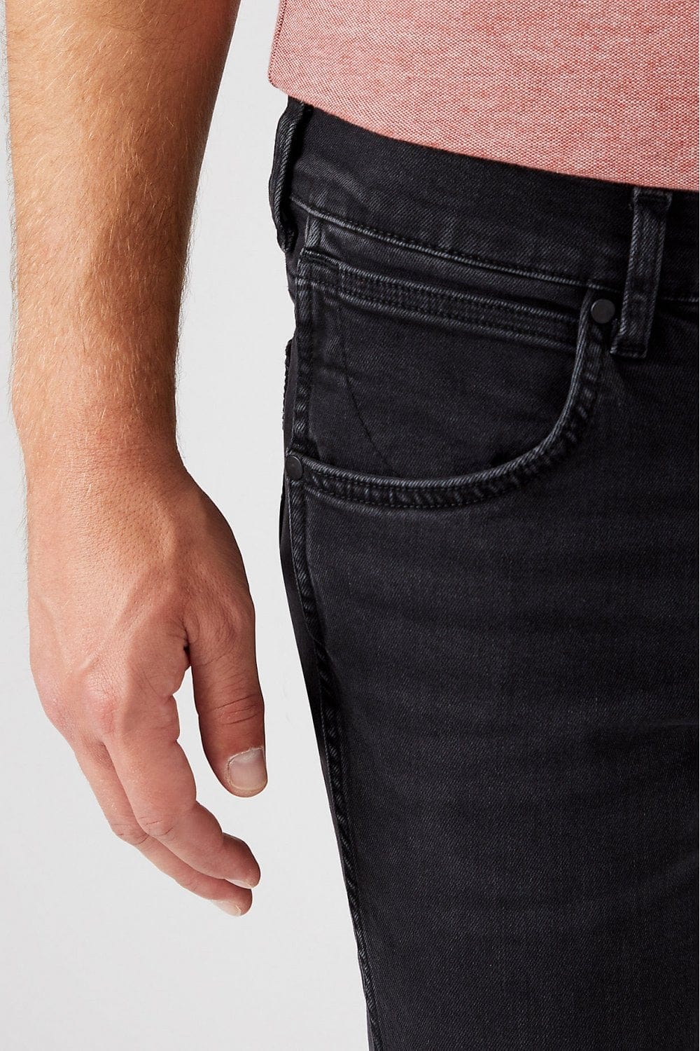 Wrangler Greensboro Straight Jeans - Black Crow