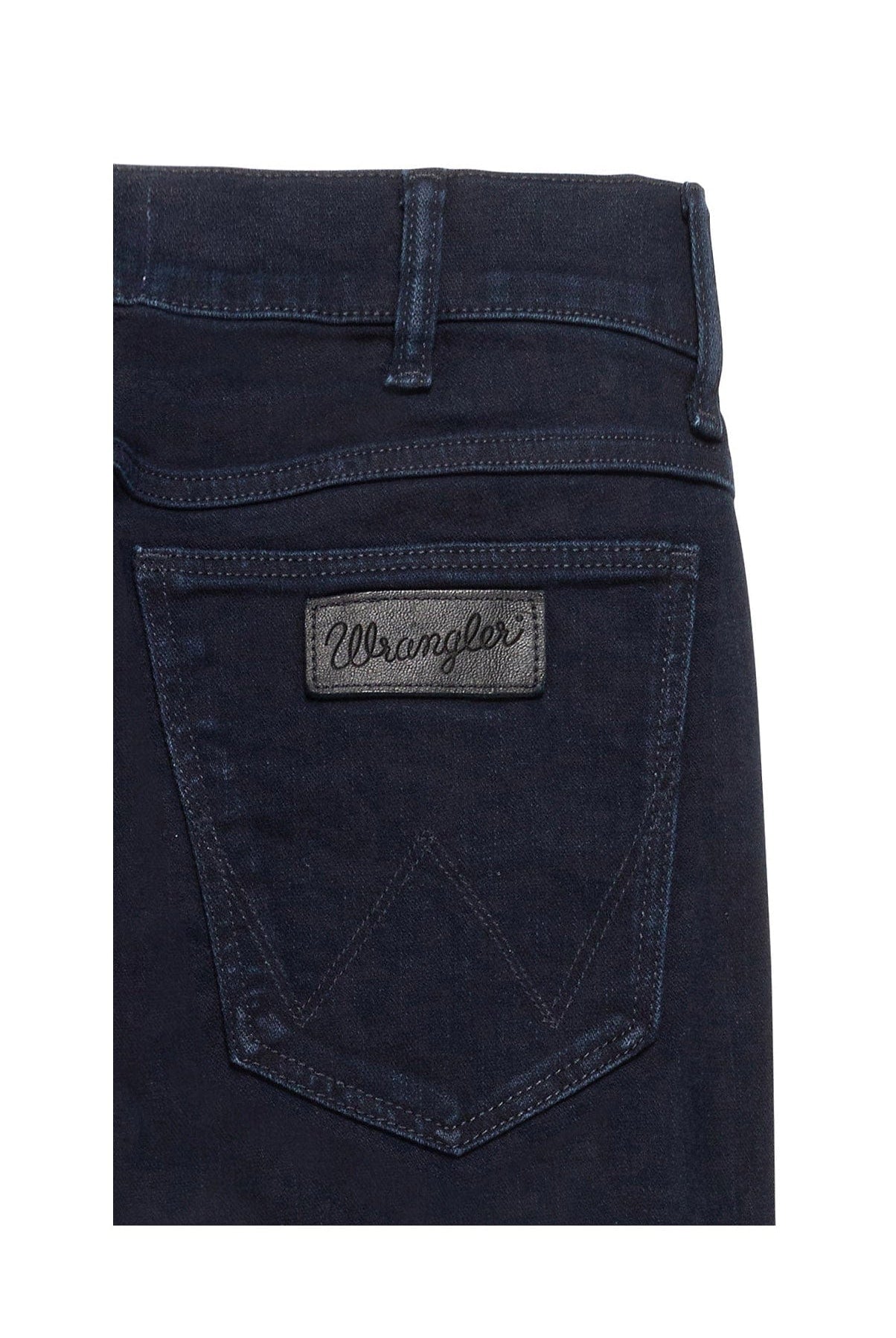 Wrangler Greensboro Straight Stretch Jeans - Black Back