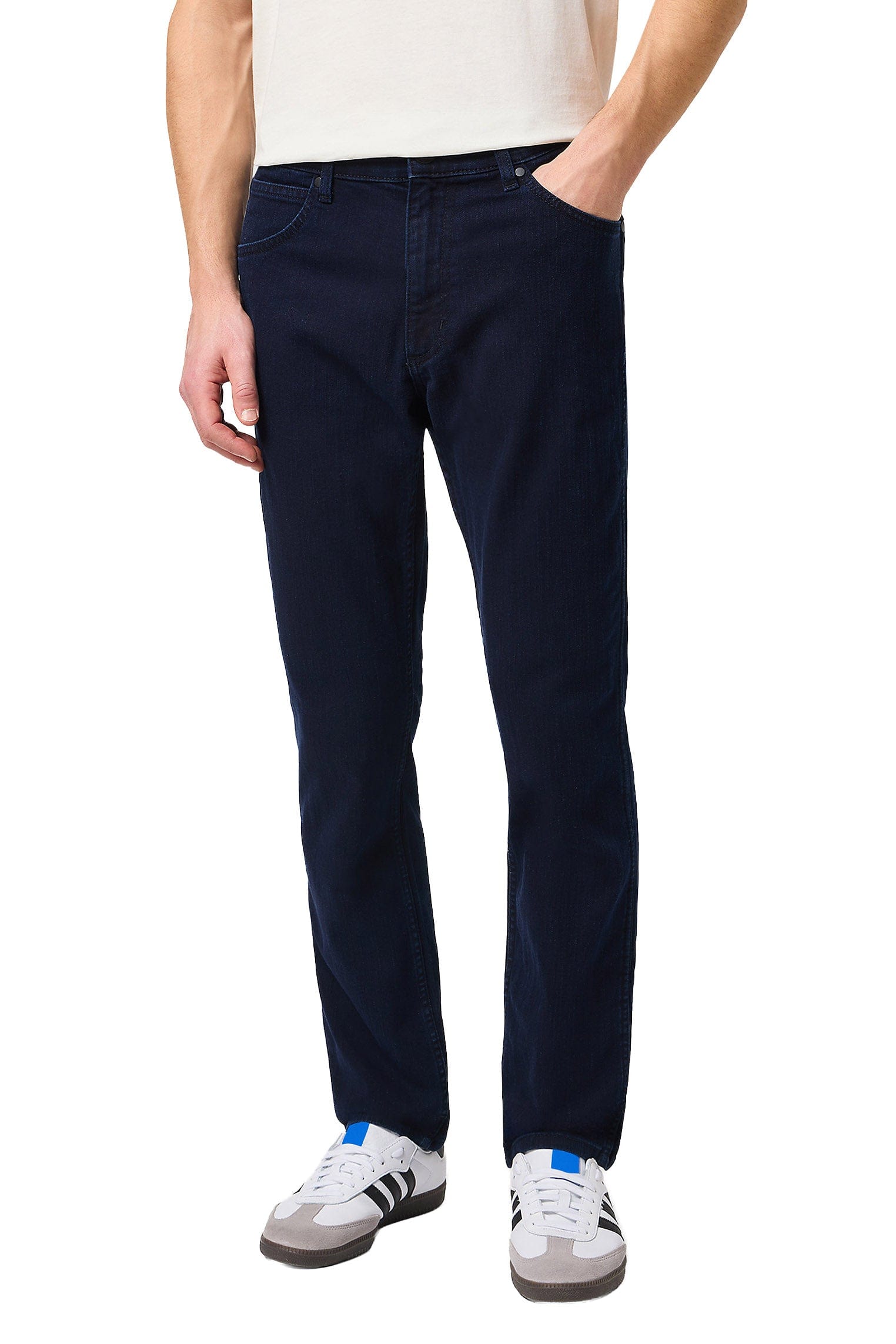 Wrangler Greensboro Straight Stretch Jeans - Black Back