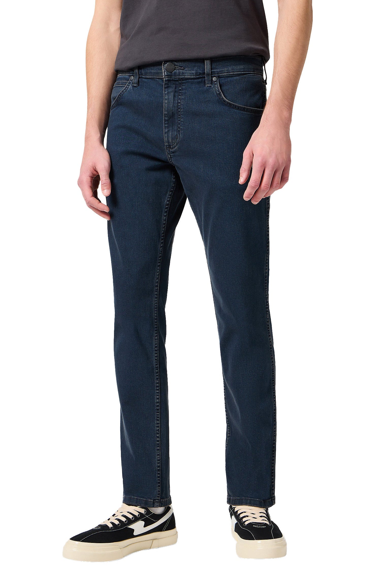 Wrangler Greensboro Stretch Jeans - Iron Blue