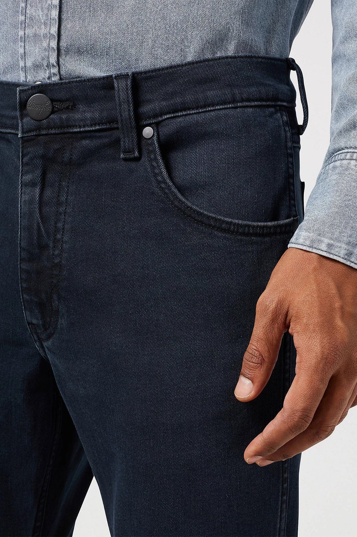 Wrangler Greensboro Stretch Straight Leg Jeans - Cloudy Skies