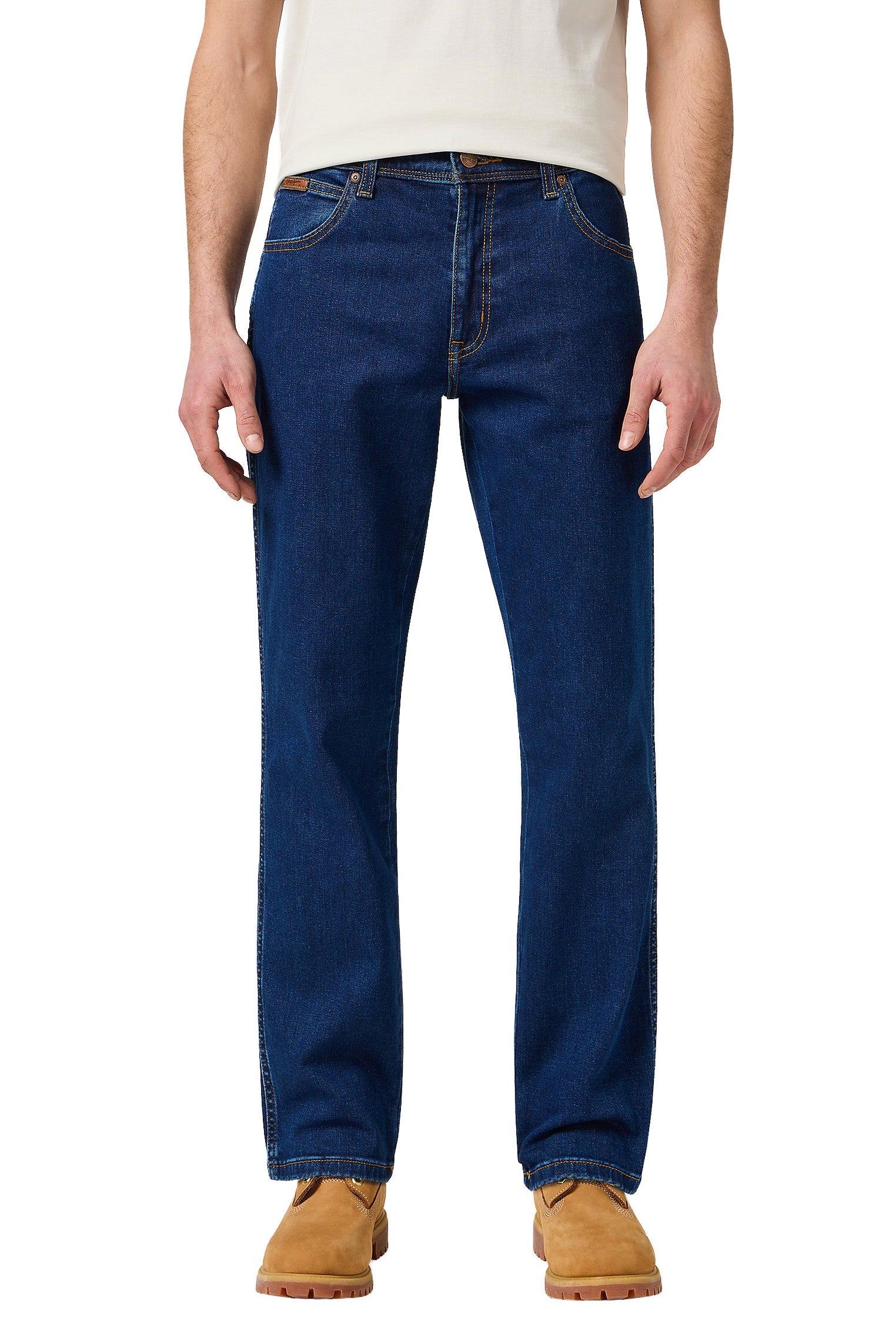 Wrangler Texas Stretch Straight Jeans - Darkstone