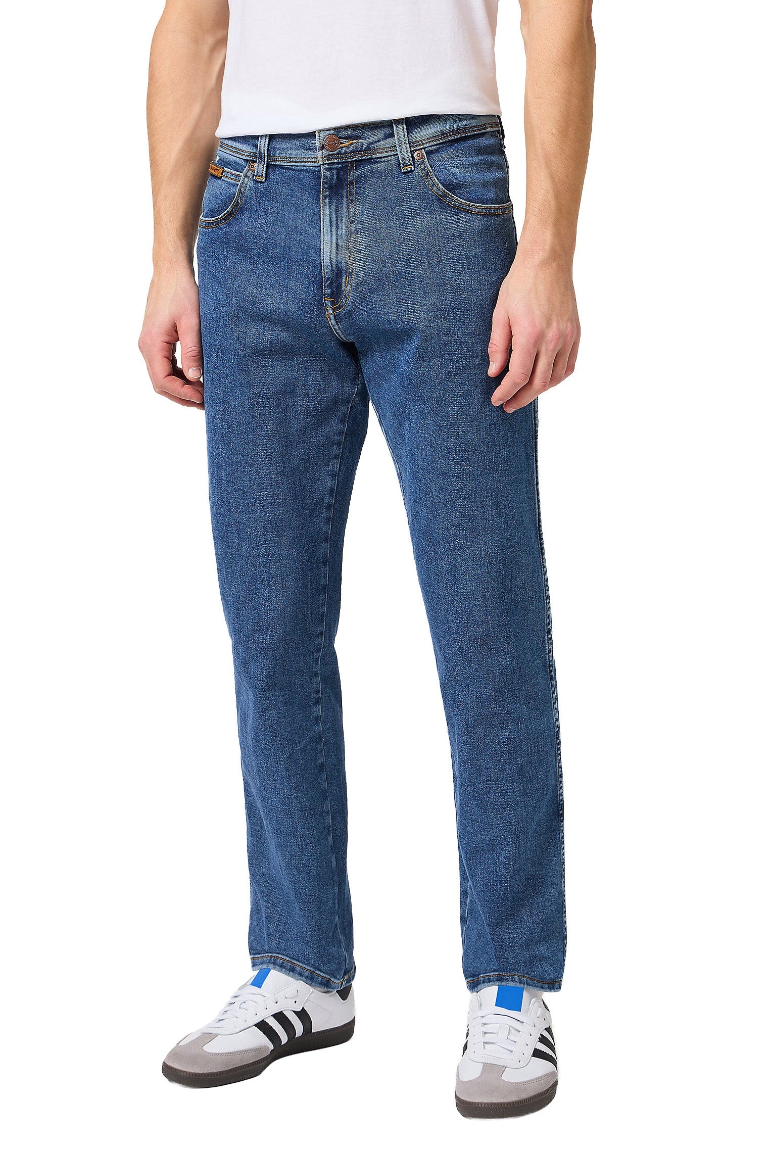 Wrangler Texas Stretch Straight Jeans - Stonewash