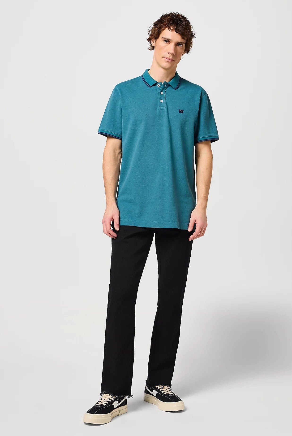 Wrangler Texas Stretch Straight Leg Jeans - Black Overdye