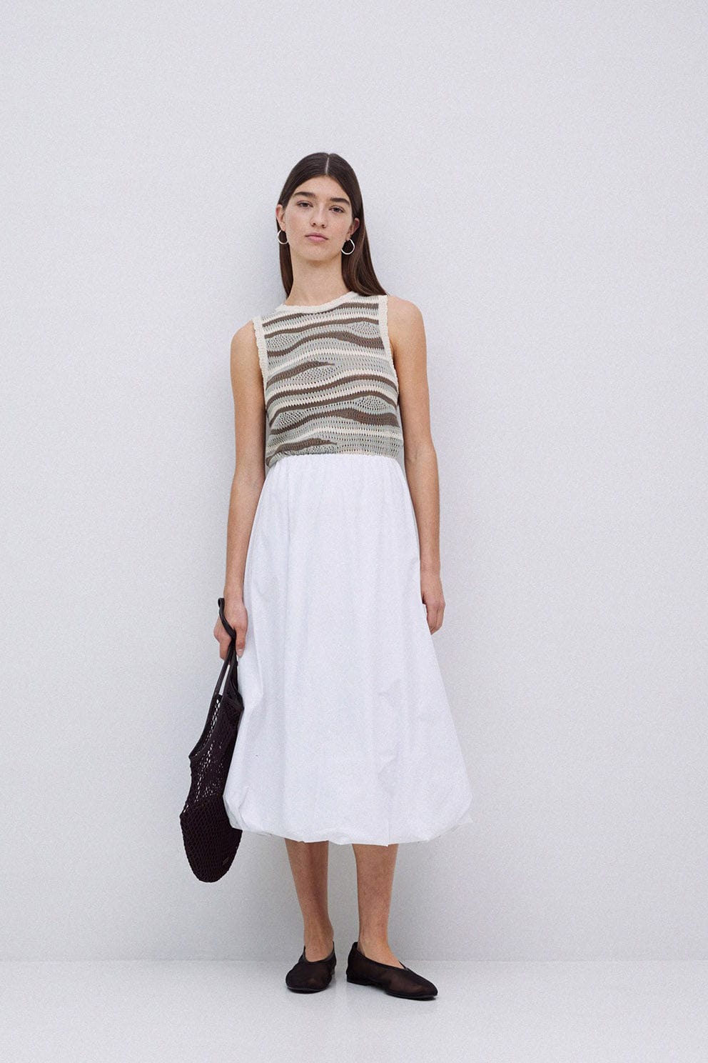 Yerse Sandy Cotton/Linen Sleeveless Jumper - Green