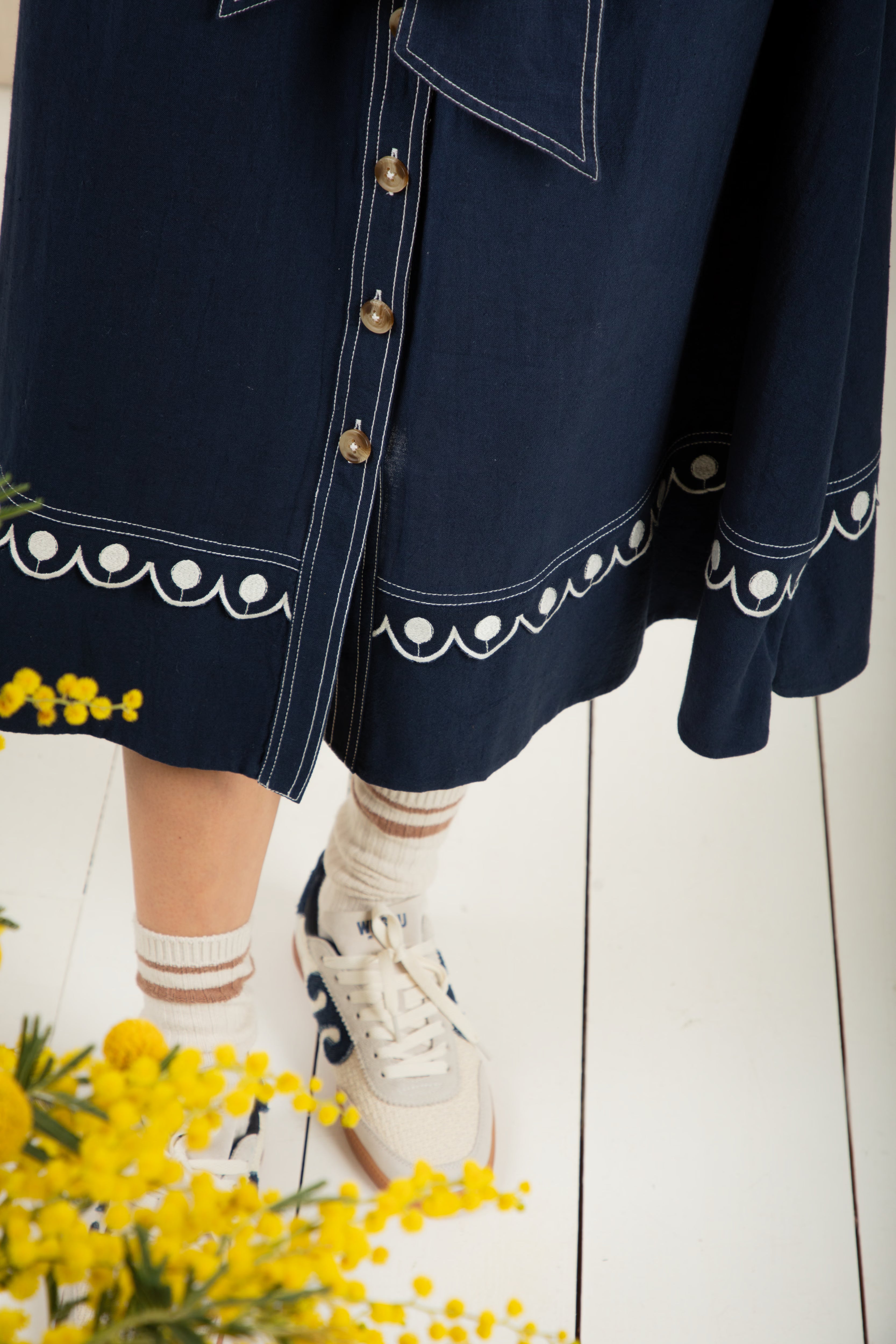 Bonte Andie Dress - Navy