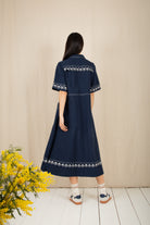Bonte Andie Dress - Navy