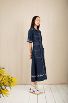Bonte Andie Dress - Navy