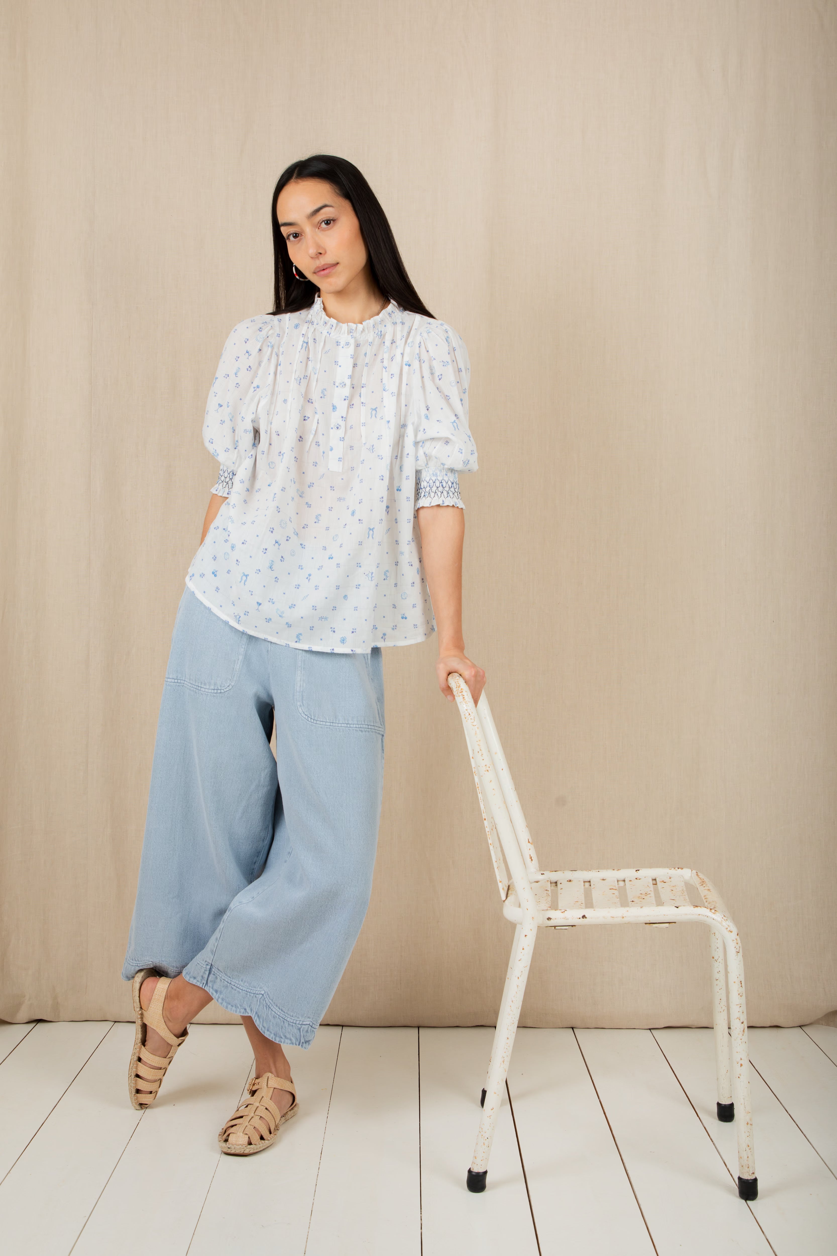 Bonte Loane Shirt - Delft