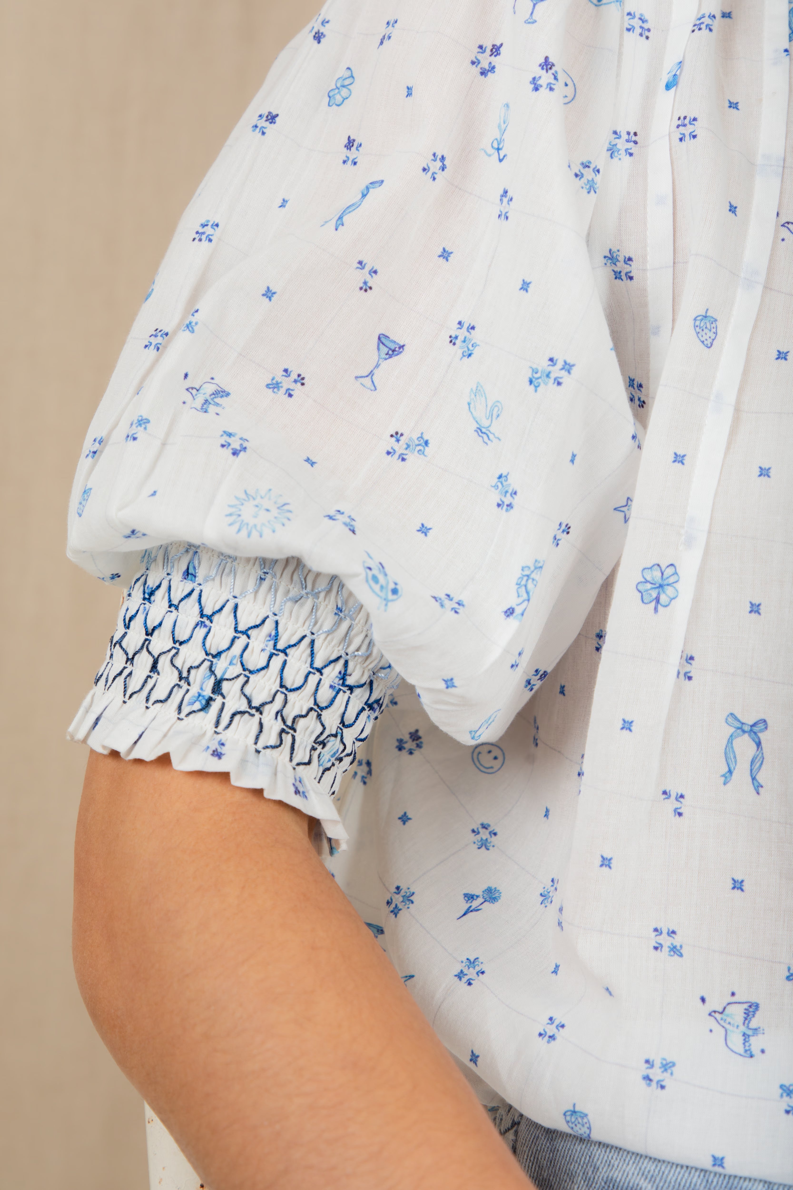 Bonte Loane Shirt - Delft
