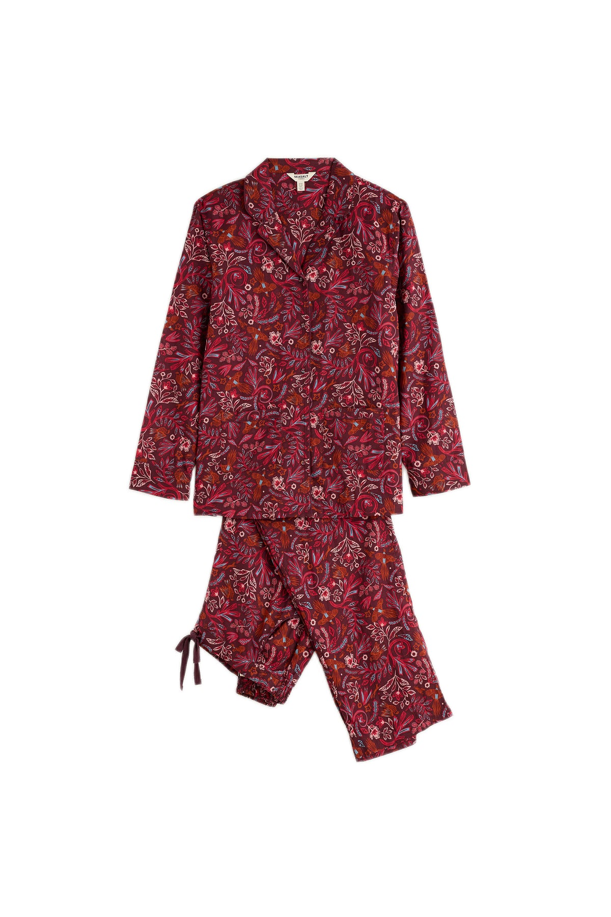 View Point Pyjama Set - Folky Woodland Dark Hellebore - UK 8